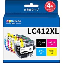 Amazon.co.jp: GPC Image Flex LC412XL 4本セット 互換インク